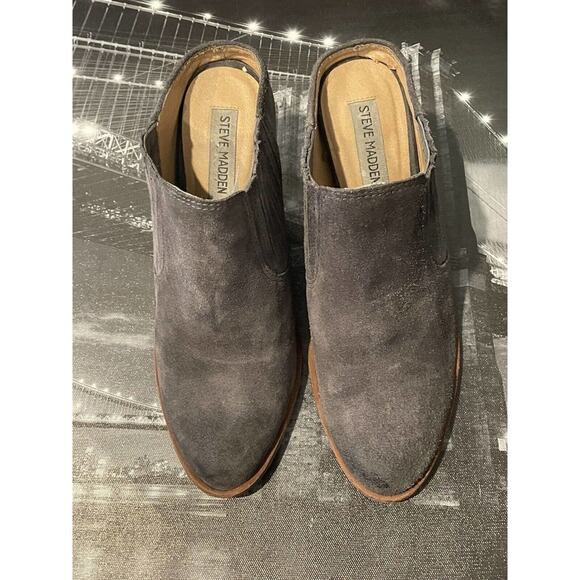 Steve‎ Madden Mertta Grey Suede Muels Women's Shoe Size 8M - Picture 4 of 7